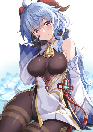 【原神】全身タイツ風の衣装がえっちい甘雨ちゃんの二次画像