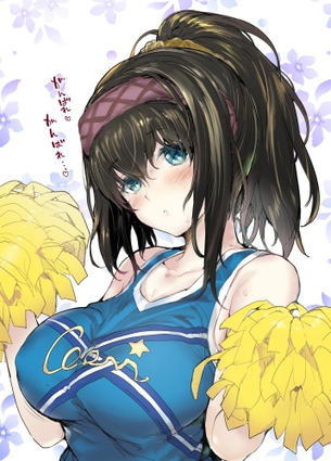 【着衣巨乳】おっぱいに目が釘付けになる運動系女子の健康的な画像