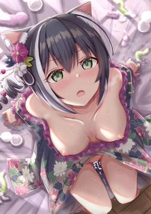 【電マ】エッチな玩具が散乱してる性行為現場の二次エロ画像【バイブ】
