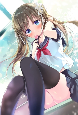 【非・微エロ】きれいな脚を可愛く魅せる！ニーソックス美少女画像まとめ　その５