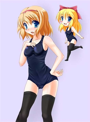 【スクール水着】スク水姿がえっちな女の子の二次元エロ画像＆イラスト Part58