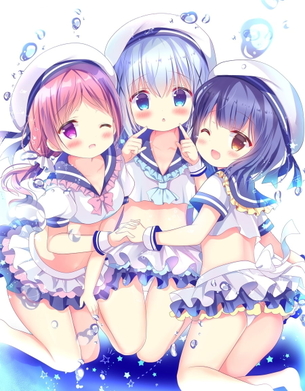 【非・微エロ】複数の女の子から見つめられる画像まとめ　その７