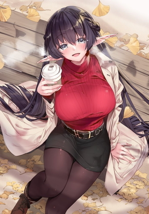【二次】セーター、リブニットを着た女の子のエロ画像 Part１０