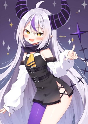 ラプラス・ダークネス(ホロライブ)のエロ画像：イラスト【VTuber】