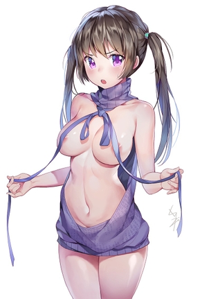 【半ケツ横乳】童貞を殺すセーターで殺されたい　その７