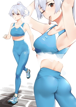 美脚＆美尻のライン丸出しのレギンス・ヨガパンツで汗を流すお姉さんたち♪