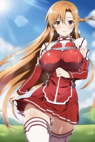 『Novel AI』エロ画像その14 ソードアート・オンライン（SAO)　アスナちゃんのエロ画像を大量作成
