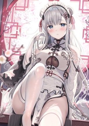 【二次】銀髪・白髪女子画像　その４５