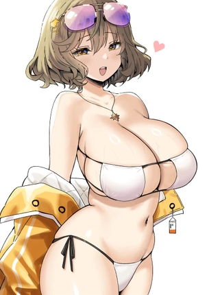 【二次】眼帯ビキニのHな水着画像