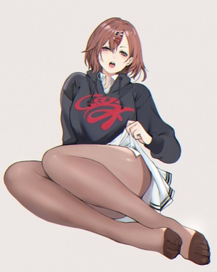 【画像】脚フェチには目の毒すぎる、エロタイツ履いた女の子イラスト集