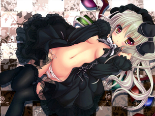 紐系のエロい下着を履いてる女の子の二次エロ画像まとめ！