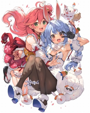 【さくらみこ】ぺこみこてぇてぇ画像は万病に効く気がする【兎田ぺこら】