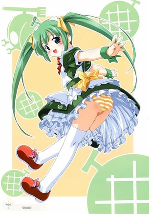 【下着(縞パン)】下着姿が可愛い女の子の二次元エロ画像＆イラスト Part09