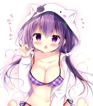 【非・微エロ】日曜日の紫髪美少女画像まとめ　その４３