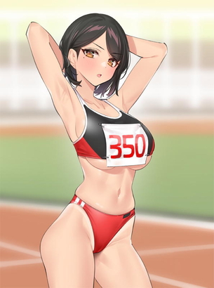【レーパン】引き締まった身体の女子陸上選手の画像【レーシングブルマ】