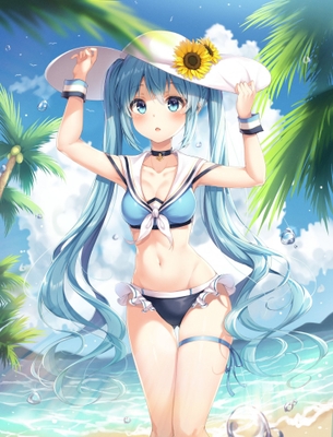 【非・微エロ】水曜日の青髪美少女画像まとめ　その６