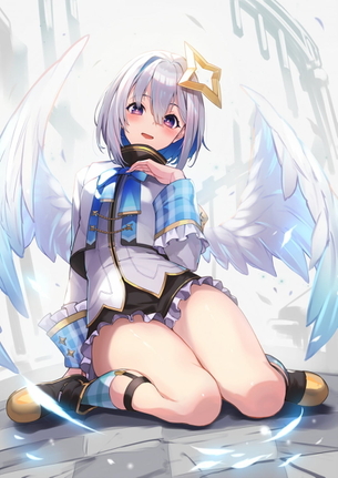 【ホロライブ】握力50㌔のパワー型天使、天音かなたちゃんの初期衣装画像