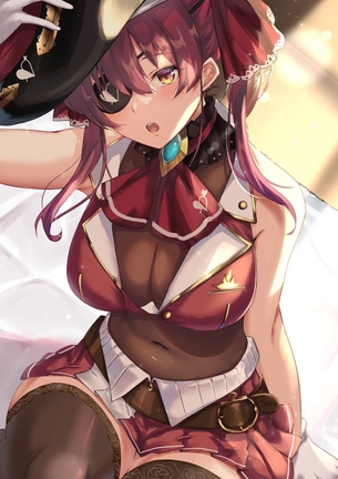 【宝鐘マリン】船長のたわわなおっぱいに顔を埋めたくなる画像【巨乳】