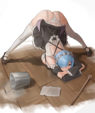 【例のポーズ】お尻を上げてジャックオーチャレンジする女の子の二次画像