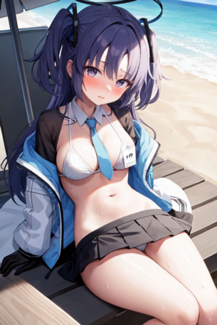 ブルーアーカイブのエロエロ水着姿の早瀬ユウカ画像つくったったｗｗｗｗｗ
