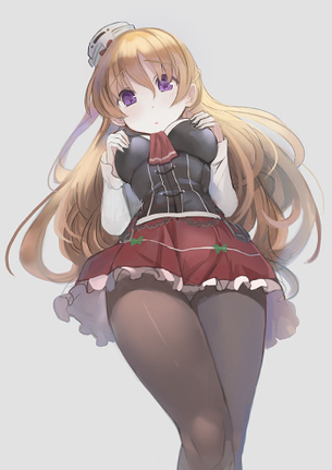 【Zara】金髪でおっぱいで黒スト可愛いザラちゃんの画像【艦これ】