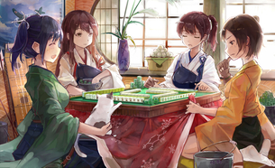 【二次】寒いのでコタツで暖まってる女の子の画像