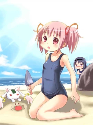 【スクール水着】スク水姿がえっちな女の子の二次元エロ画像＆イラスト Part57