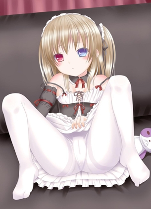 【二次】白タイツを履いてる可愛い女の子の画像