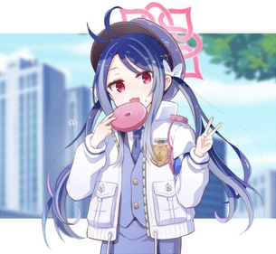 ブルーアーカイブの可愛い二次元画像。