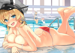 水着姿の女の子の二次エロ画像！今年こそはよい夏をｗ