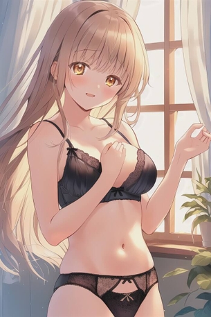 [お隣の天使様][エロ画像]夕暮れに椎名真昼に下着姿になってもらったよ～♪