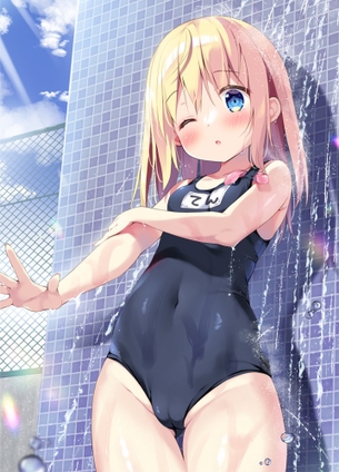 【二次】スクール水着を着た女の子の画像【スク水】　その１２