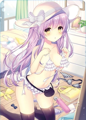 【紫髪】ちょっとミステリアスな紫色の髪の女の子の二次元エロ画像＆イラスト Part02