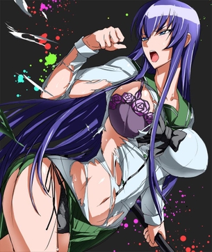 【学園黙示録 HIGHSCHOOL OF THE DEAD】毒島冴子のかっこいい・かわいい二次エロ画像
