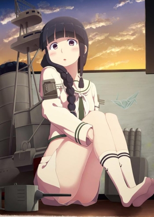 艦これ北上のエロ画像！黒髪ロングの三つ編み少女ｗ