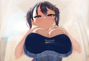 【スク水】ピッチピチの競泳水着でエロいボディラインが丸わかりな女の子の二次エロ画像まとめ その1