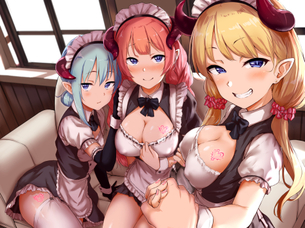 【二次エロ】もはやメイド服ではないドスケベ衣装の女の子の二次エロ画像 その3