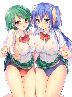 【2次】女の子の服が透けたエロ画像9