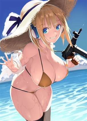 【金髪】可愛い金髪の女の子の二次元エロ画像＆イラスト Part32