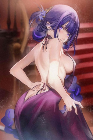 エロすぎるパーティドレスを着た女性キャラの画像！