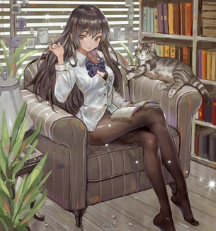 【二次元】パンストを履いた美脚美女達のエロ画像 Part.6 39枚