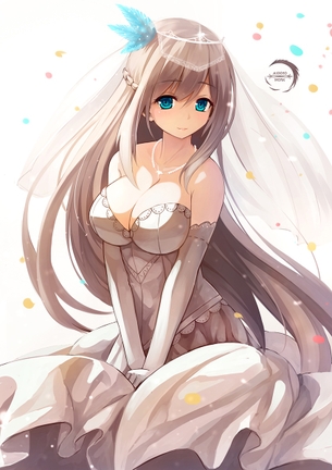 【二次元】ウェディングドレス姿の純白美少女達のエロ画像 Part.2 40枚