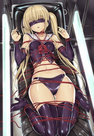 【二次元】緊縛・拘束された美女達のエロ画像 Part.1 40枚 調教 陵辱 Bondage