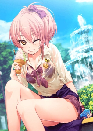 【二次元】制服や体操服姿が透け透けになっているJK達のエロ画像 39枚 Part.2