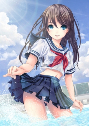 【二次元】制服を着た女子校生のエロ画像 Part.1 40枚
