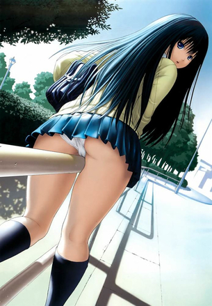 【二次元】ミニスカート美少女達のエロ画像 39枚