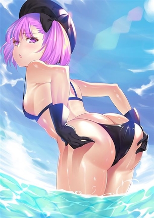 【紫髪】ちょっとミステリアスな紫色の髪の女の子の二次元エロ画像＆イラスト Part21