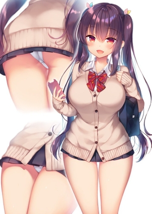 【二次元】ミニスカ制服女子校生のエロ画像 40枚