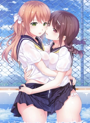 【二次元】美少女達のレズ・百合プレイのエロ画像 Part.1 40枚
