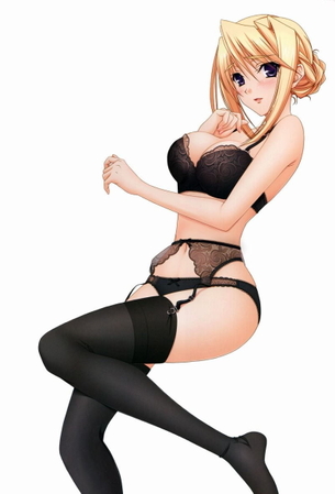 【二次元】ガーターベルトを着けた美少女達のエロ画像 Part.1 40枚